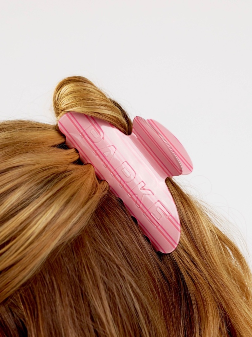 Parke Pink Aid Claw Clip fairy wing stripe - Picture 2 of 5